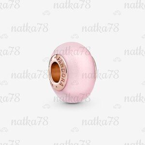 Pandora Matte Pink Murano Glass Charm|Pendant